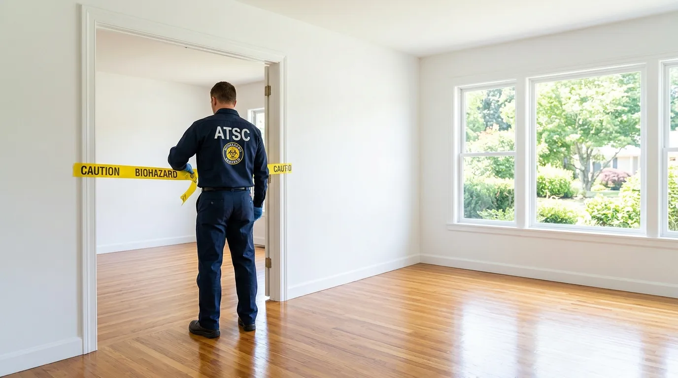 Certified biohazard cleanup crew performing Decomposition Cleanup in Goodings Grove